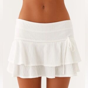 NWT Peppermayo Lisbon Mini Skirt - White